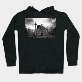 Rob Roy MacGregor's Church and Graveyard B&W Hoodie